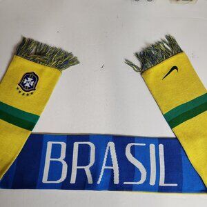 Nike Soccer Brazil Brasil Official Team Scarf CBF Blue Green Yellow World Cup
